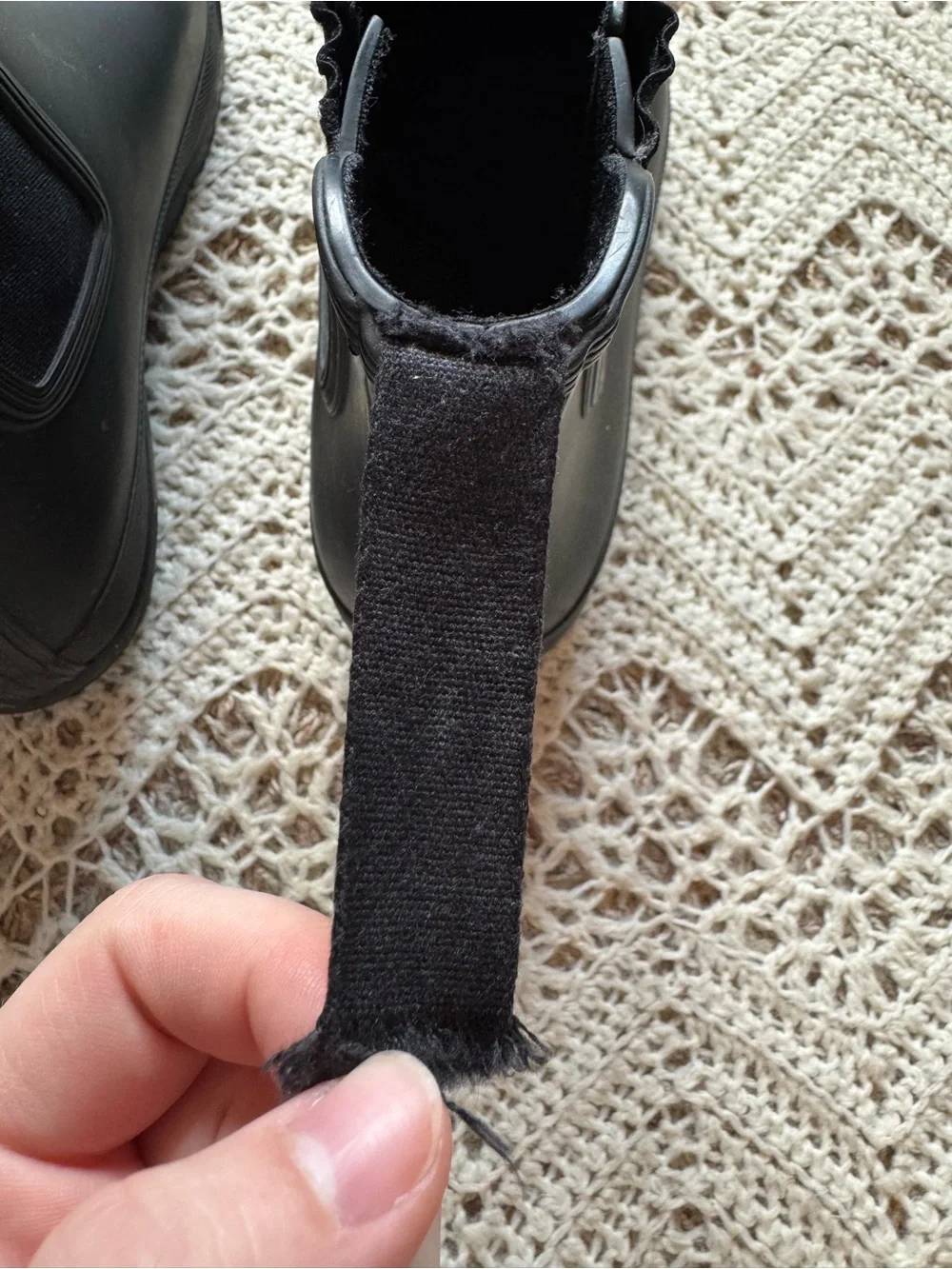 Hunter Matte Black Chelsea Waterproof Rubber Ankle Rain Boots Size 9 Gardening